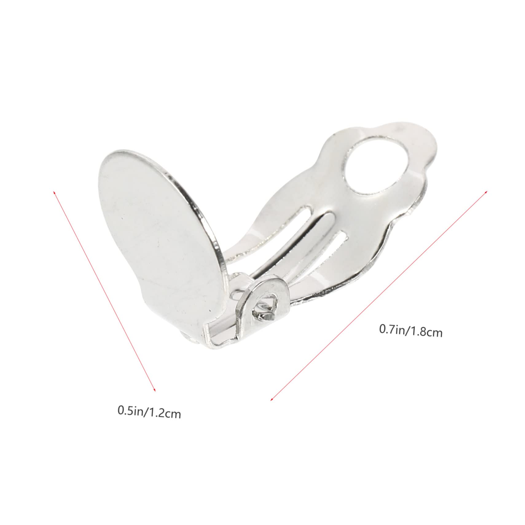 Clip-On Converter 100pcs Nicht-Piercing Ohrclips Bequeme Ohrringklemmen für Schmuckherstellung