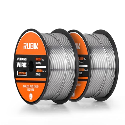 Image of RUBIK 0.035" Flux Core Gasless Mig Wire-E71T-GS 2-Pound Spool Mild Carbon Steel Mig Welding Wire 2Pcs