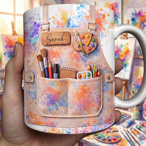 Taza personalizada para profesora con diseño elegante miniatura 2