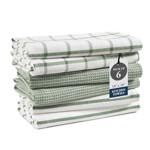 27+ Stunning Sage Green and Wood Kitchen Ideas You’ll Love 6 LANE LINEN Cotton Kitchen Towels Set, 6-Pack – Absorbent, Quick-Drying Dish Towels, 18" x 28", Premium Hand and Tea Towels - Olive