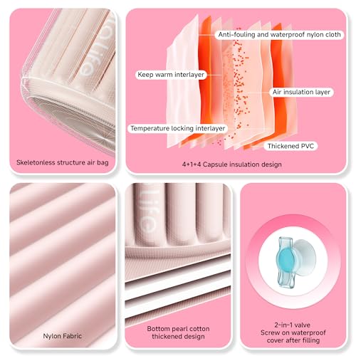 Foto de Bañera inflable con bomba eléctrica, bañera portátil para adultos, bañera de aire de estructura sin esqueleto para atletas, bañera de baño caliente para mujeres, bañera fría con tapa de 35 x 27.5 (imagen 11)