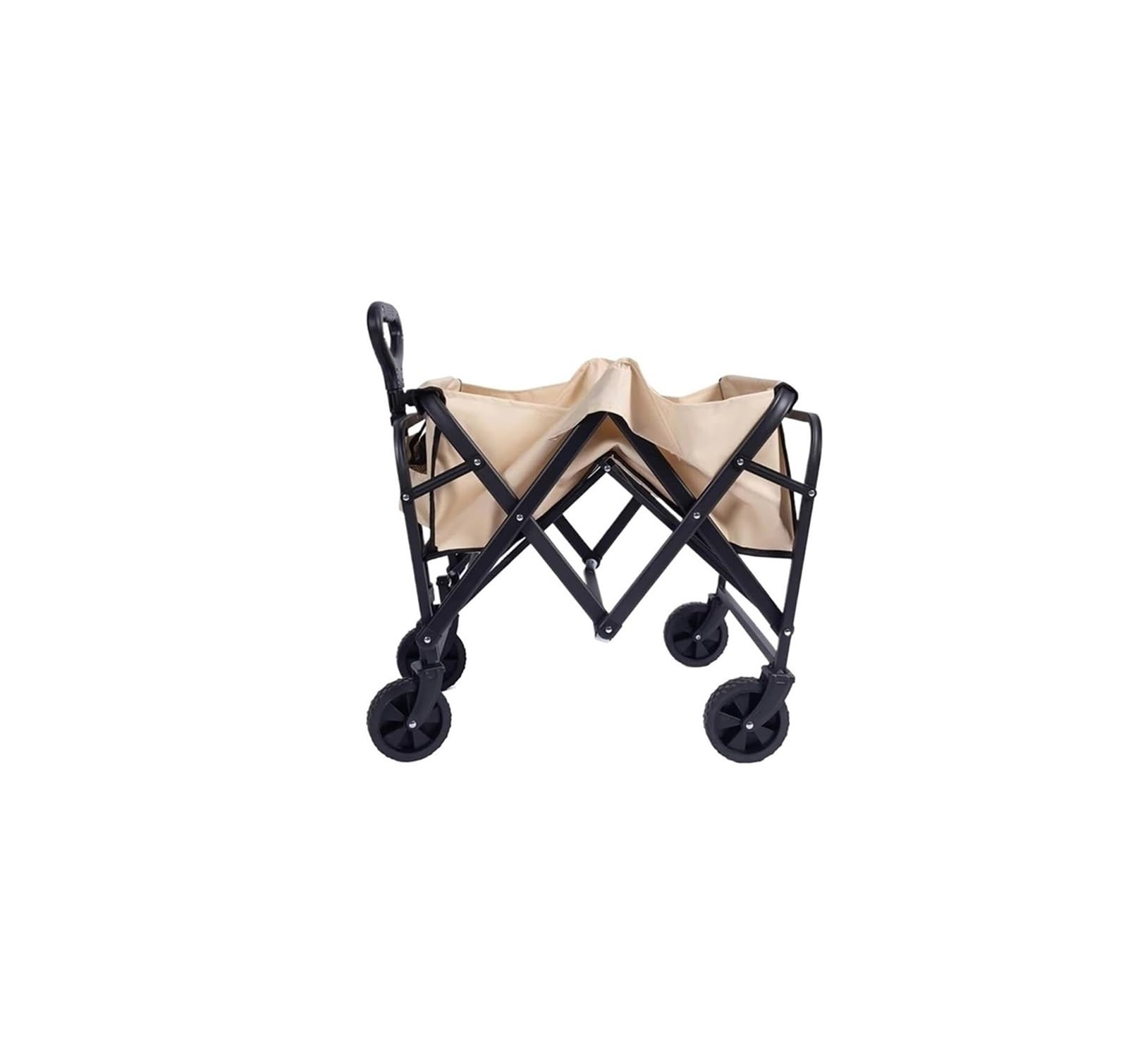 Fgjsfhrdtu K.l Foldable Hand-Pulled Trailer Cart, Outdoor Picnic Camping Trolley