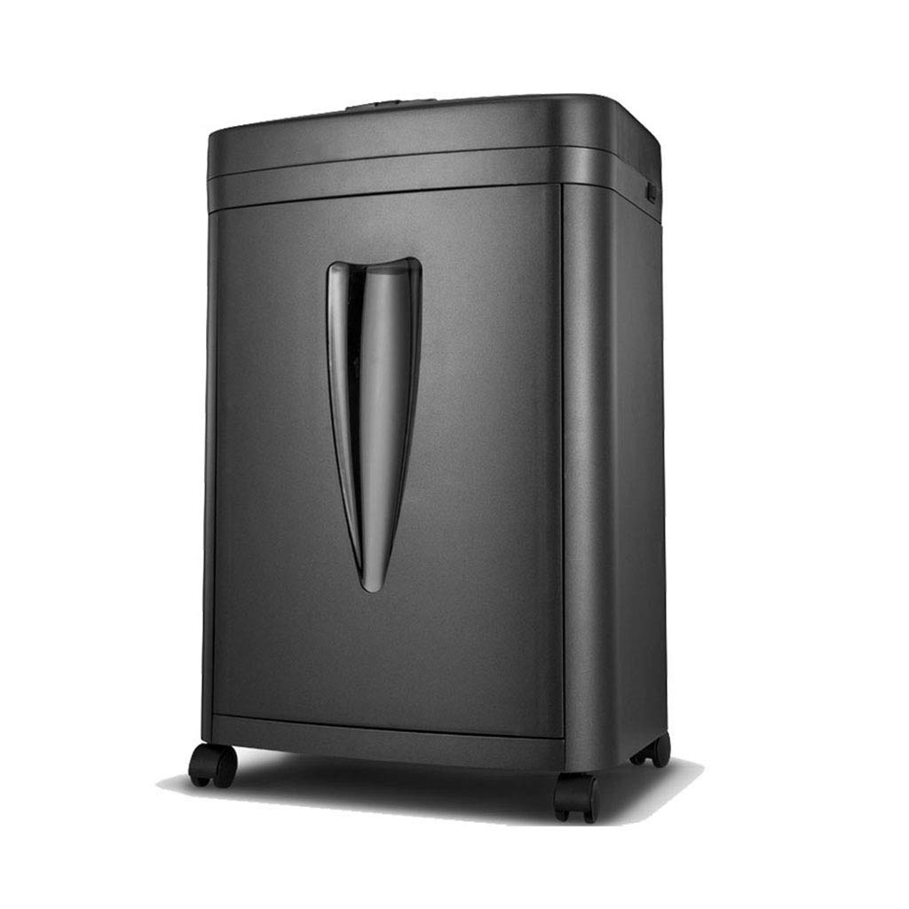 Sheet Crosscut Paper and Credit Card Shredder ails Movable Five-Level Secret Office Electronics Color Black Size 35 26
