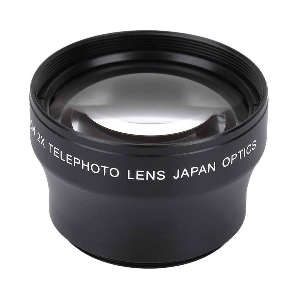 Telephoto Lens with Conversion & Filter, 37mm Thread, 2X Magnification for Any Camera with 37mm Lens