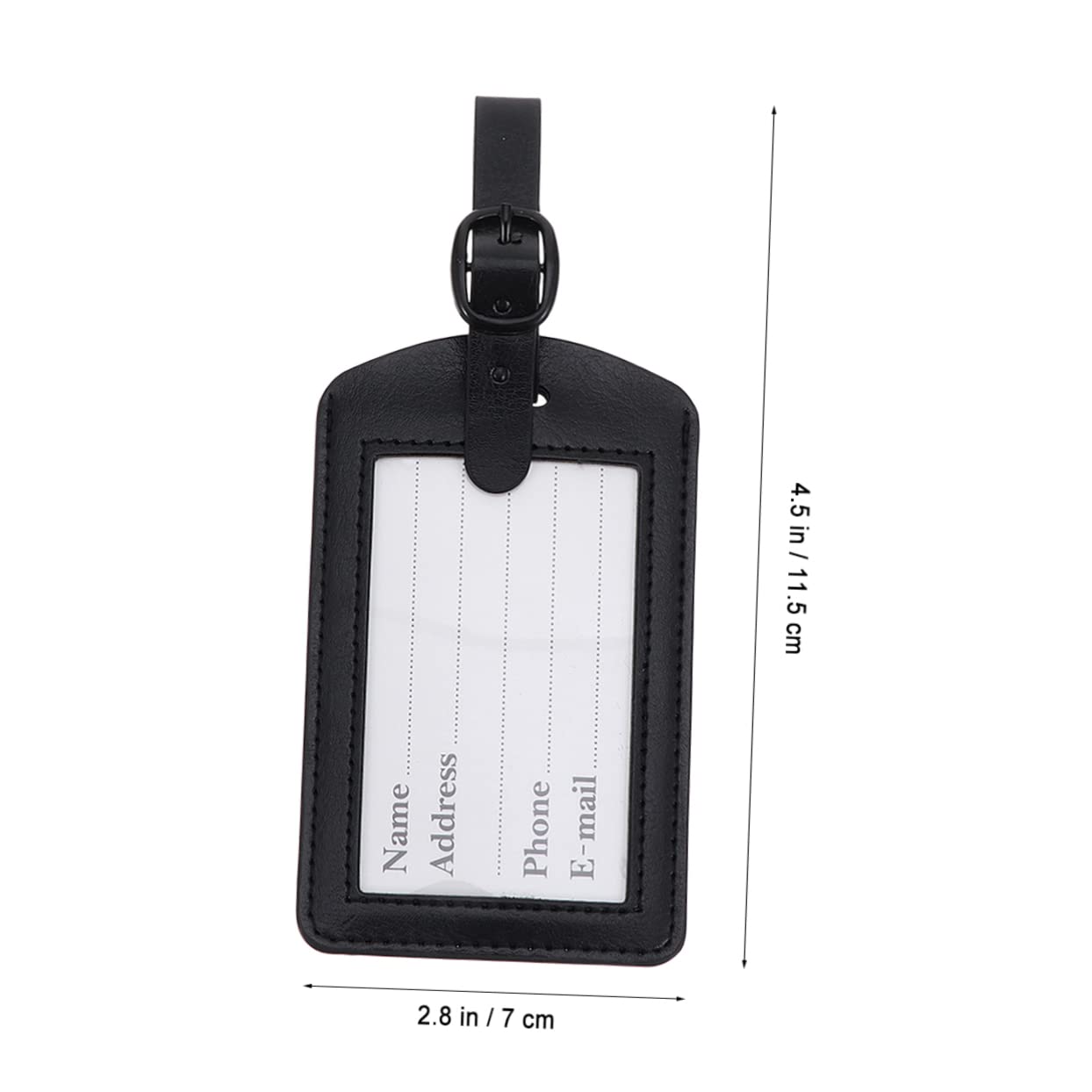 FOMIYES 2 Set Tag Valigia Pu Etichette Per Bagaglio Design Identificatore Pratico Per Valigie Adatte Trolley Borse 5 Pezzi*2