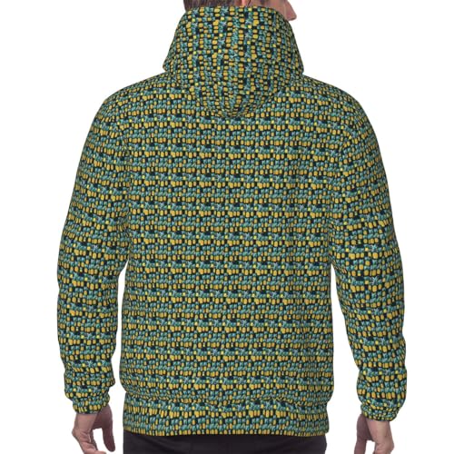 Sweat à capuche ananas unisexe avec poche pull sport décontracté