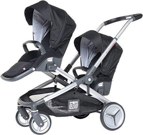Red Castle - Kinderwagen Evolutwin, 2 Plätze, Schwarz