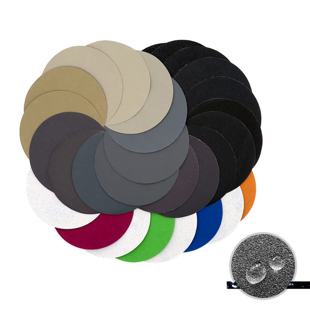 20pcs Round Wet Dry Water Sanding Discs 7 Inches 180mm Grit 1000/2000