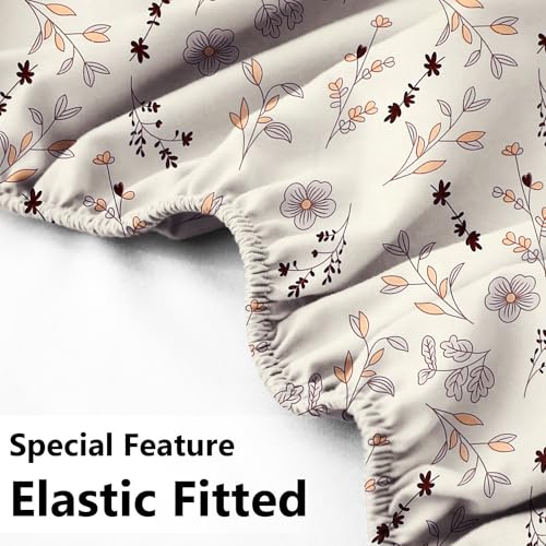 Image of SANMARINO Premium Cloud Cotton 360 Fitted King Bedsheet with 2 Pillow Covers | 300 TC Soft Fabric | Deep Pocket Elasticated Bed Sheet (78 x 72 + 10 Inches) (Vintage Mauve)