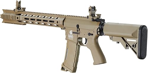 Miniatura 5 de Lancer Tactical Gen 2 Airsoft M4 Interceptor SPR AEG con cargador Airsoft de alta velocidad (cargador de velocidad de Airsoft incluido)