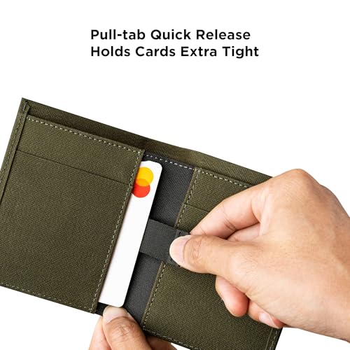 Image of ALPAKA Ark Bifold Wallet RFID Blocking Mens Wallet | Minimalist Front Pocket Wallet for Men Daily Use, Magnetic Closure, Holds 8-12 Cards Plus Cash, Axoflux 300D
