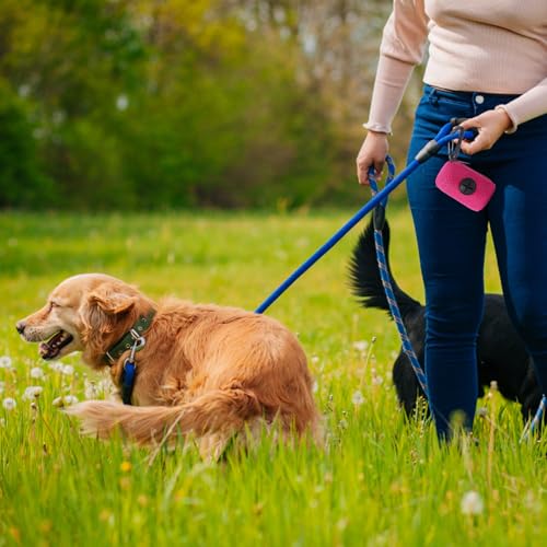 2 Stück Kotbeutelspender, Hundekotbeutelspender, Hundekotbeutelhalter in Schwarz und Rot, Leicht und Kompakt für Spaziergänge, Wanderungen und Tägliches Gassigehen