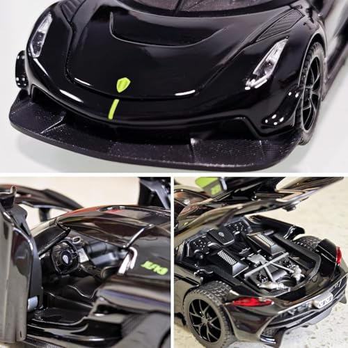 Image of 1:32 Koenigsegg Jesko White Die-Cast Metal Car with Sport Toy Car