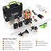 Laser Level, Elikliv 4D Laser Level 360 Self Leveling, 200Ft Green Laser Level Lines Tool, 4x360° Cross Line Laser for Construction and Picture Hanging, with 2 Rechargeable Batteries (8 Hrs)