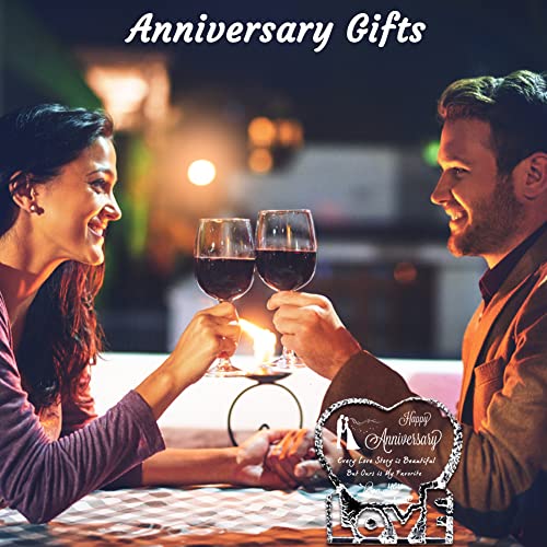 Zrenjhus Gift For Her Anniversary Wife Crystal Heart Shaped Romantic Gifts For Women Husband Couple Valentines Day #TOP1