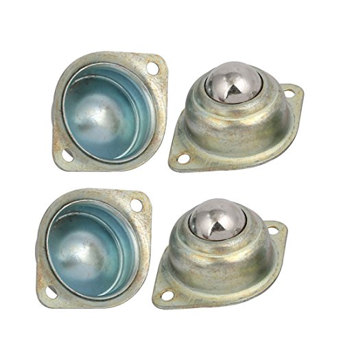 Aexit 4Pcs 23mm Dia Flange Mounted Conveyor Roller Ball Bearing Transfer Units (79cbbfb62933c6fa08d0fb553c233d67)