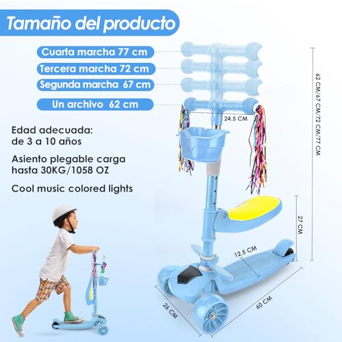 Patinetas Patines Y Scooters, Outdoors patinetas niñas Marca Nasjac (2)