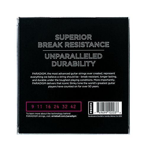 Ernie Ball Super Slinky Paradigm Jeu de 3 cordes pour guitare électrique, calibre 9-42 - Les Beatles, Paul McCartney, John Lennon, RIngo Starr, George Harrison Ernie Ball Super Slinky Paradigm Jeu de 3 cordes pour guitare électrique, calibre 9-42 – Image 3