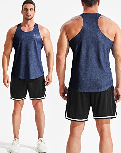 NELEUS Men's Workout Running Tank Top Sleeveless Gym Athletic Shirts4
