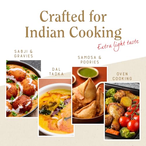 Image of Bertolli Indian Cooking Olive Oil 1L | 75% MUFA | Extra Light Taste, Suitable for High Heat Cooking, Frying & Roasting | World's No. 1 Olive Oil Brand (Pack of 3)