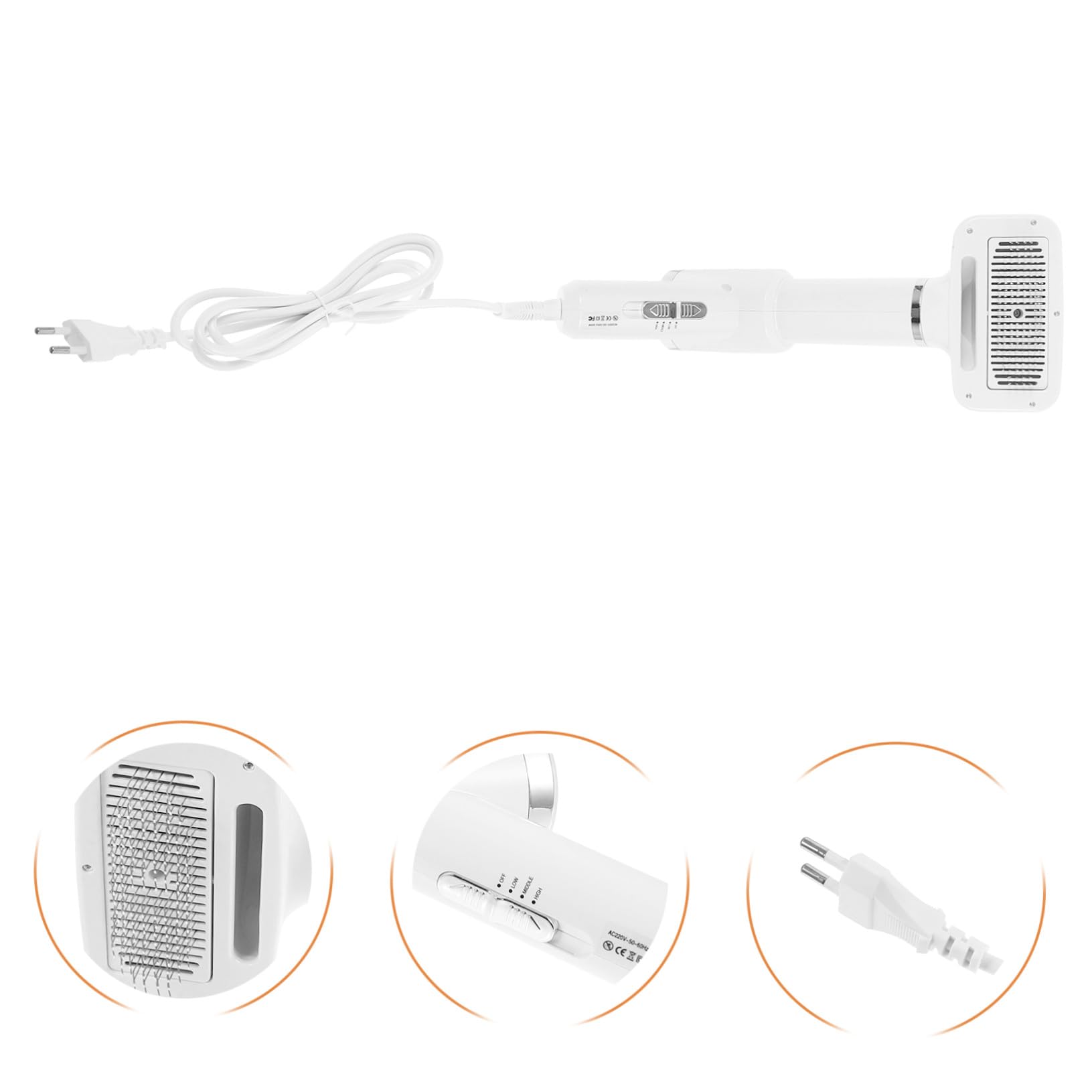 Sèche-cheveux Pour Animaux Brosse Séchoir à Poils De Chien Matériel Plastique Taille Compacte Usage Toilettage Chiens Et Chats Particuliers