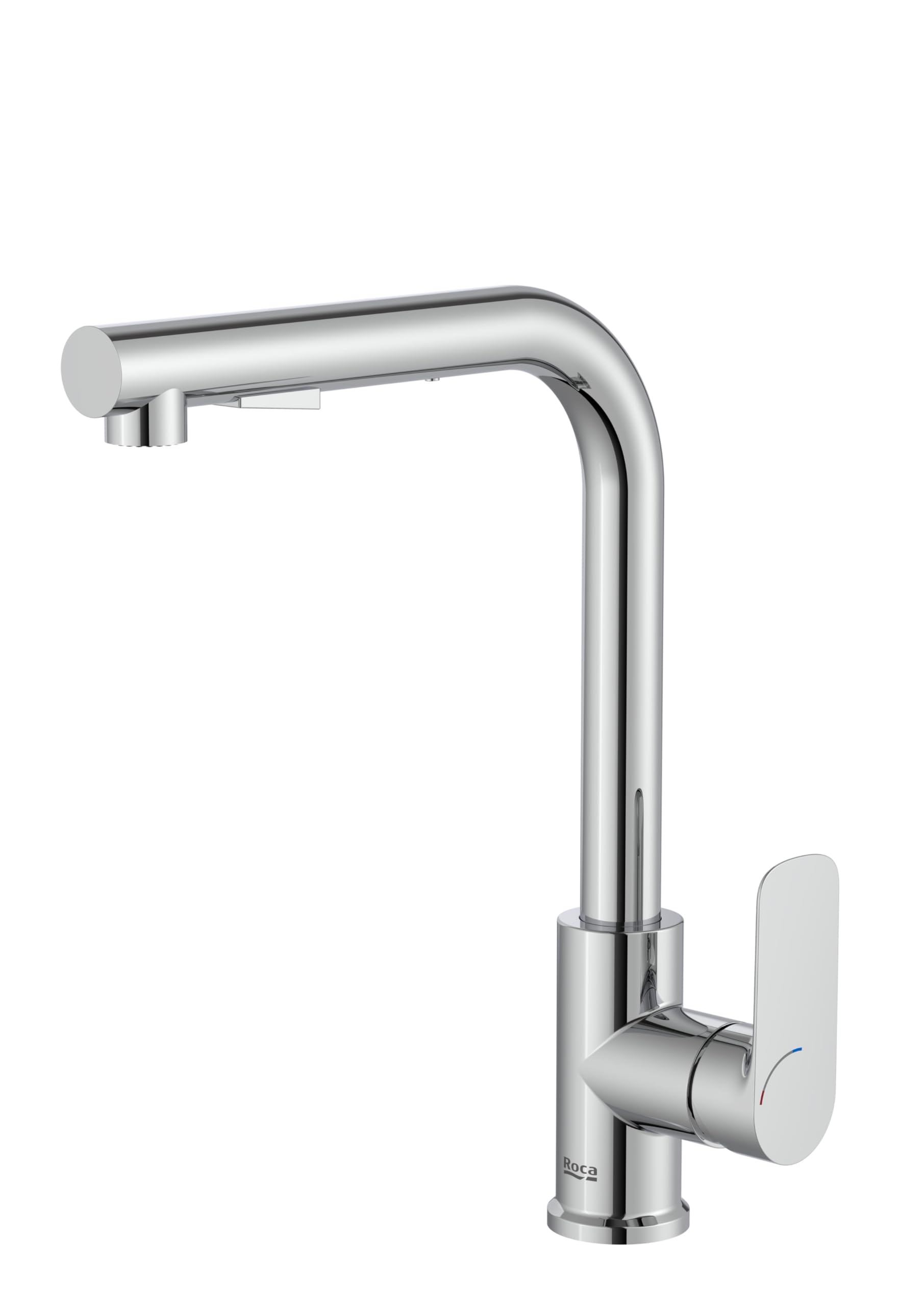 Roca A5A856EC00 Mezclador Cocina, Coleccion Cala, Caño Extraíble, Cromado