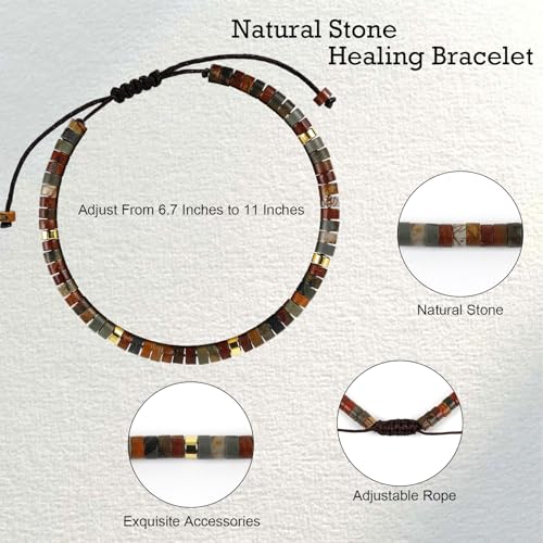 Inspirational Gifts Bracelets for Women Beaded Bracelets for Women Natural Stone Healing Bracelet Get Well Gifts for Friends Mom Daughter Sister Coworker2