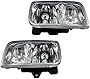 Headlights Headlamps Pair Set for 99-00 Cadillac GMC Escalade Denali