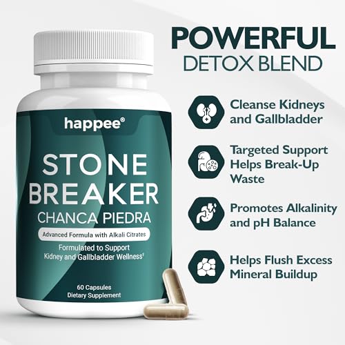 Chanca Piedra Kidney & Gallbladder Cleanse - High Potency Stone Dissolver - 60 Capsules