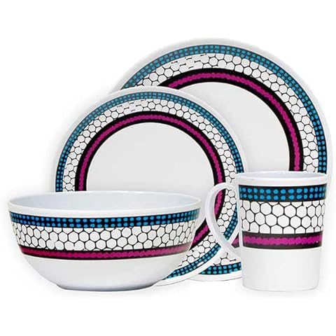 Leisurewize LWACC380 16-Piece Melamine Dinner Set Cover