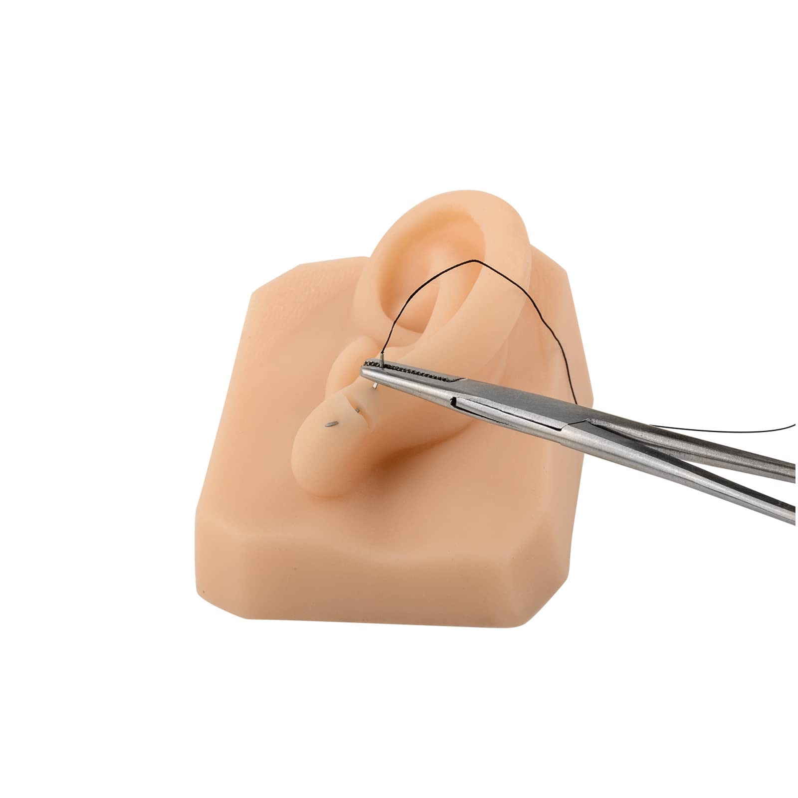 Miękki silikonowy model uszu, symulacja uszu, silikonowy manekin do ćwiczeń, części ciała, do treningu akupunktury, prezentacji biżuterii, praktyki piercingu (1 para)