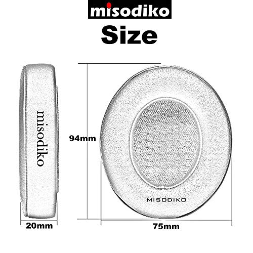 misodiko Oorkussens Kussens Kit - Compatibel met Mpow 059 Bluetooth Hoofdtelefoon Over Oor & Andere Modellen… - Afbeelding 6