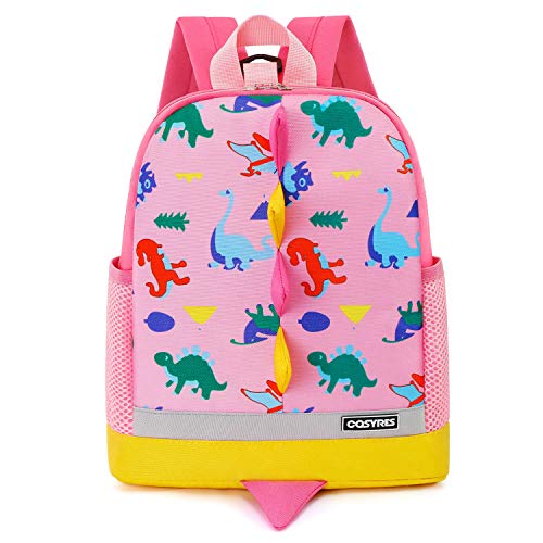 Cosyres Dinosaurios Mochila para Niños Infantil Guarderia Escolar  Rosa