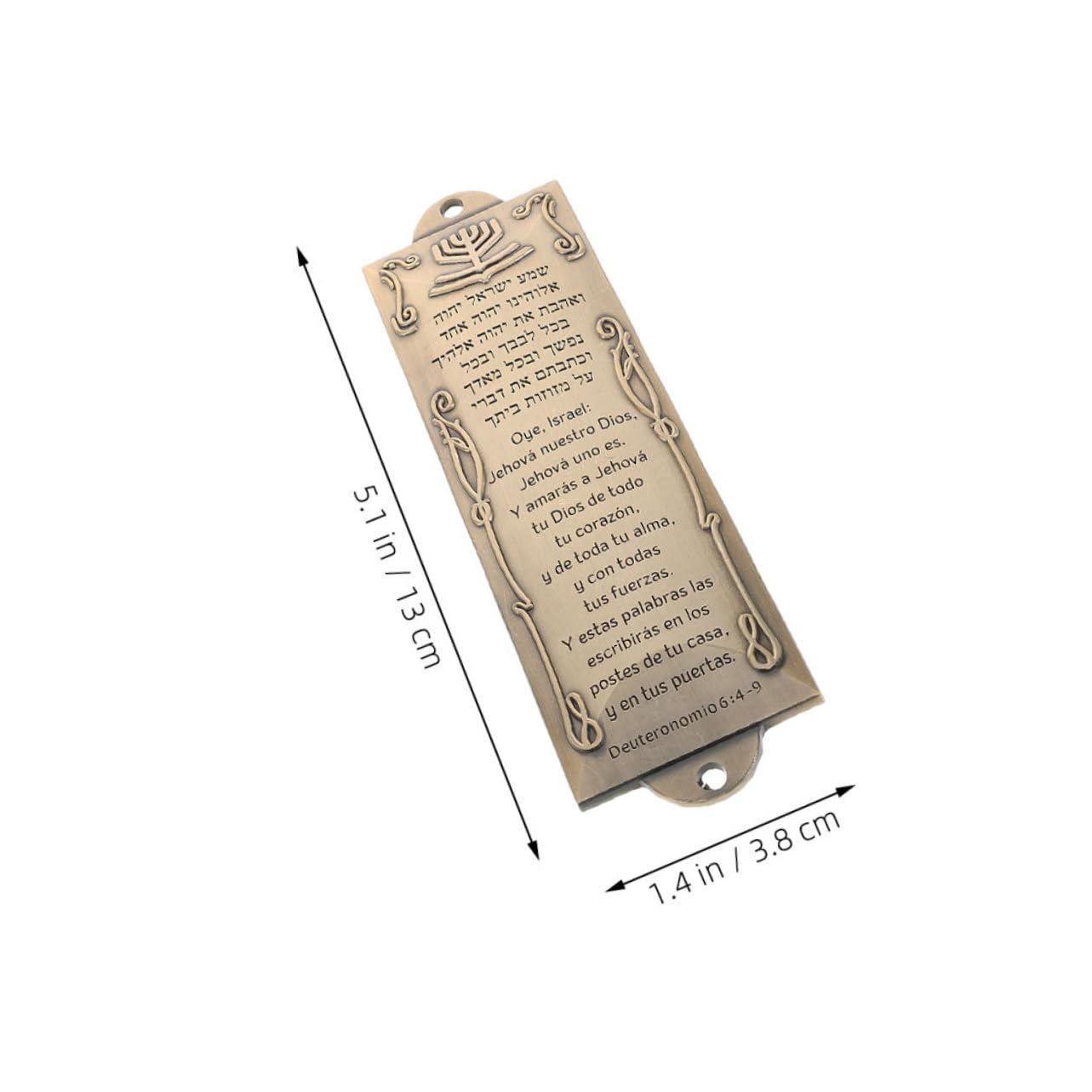 HOODANCOS 2 Sets Mezuzah with Scroll Bless This House Wall Decor for Front Door Antique Finish Metal Mezuzah Jewish Religious Decor for Multiple Entryways English Hebrew Blessing