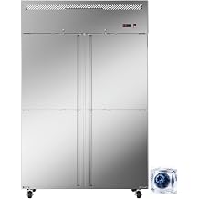 48" W 4 Door Commercial Refrigerator Stainless Steel 36 Cu.ft Fridge for Restaurant, Bar, Shop Upright