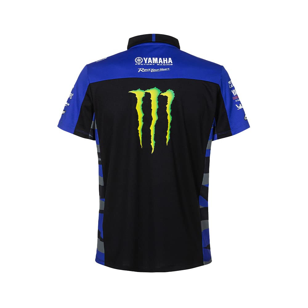 VR46 Replica Team Yamaha Monster Polo Uomo (Pacco da 1)