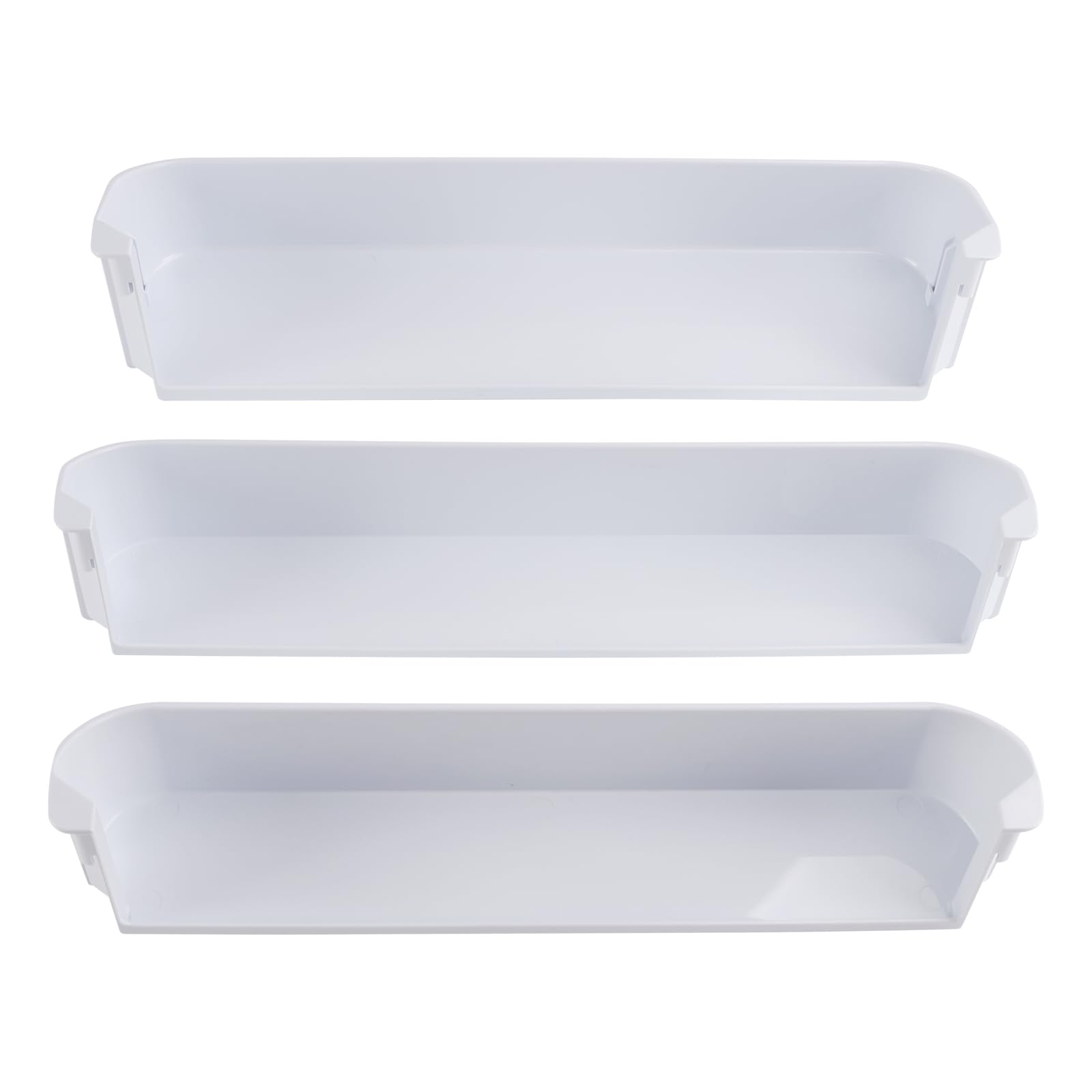 Türfach Set Ersatz für Dometic RM2652 RM2553 RM2852 RM4873 Kühlschrank – 3er-Set Kühlschrank Türablage & Gefrierfach Regal Weiß Robustes Kunststoff Türfach Kit Kompatibel mit DM2652 RGE400 RM1282
