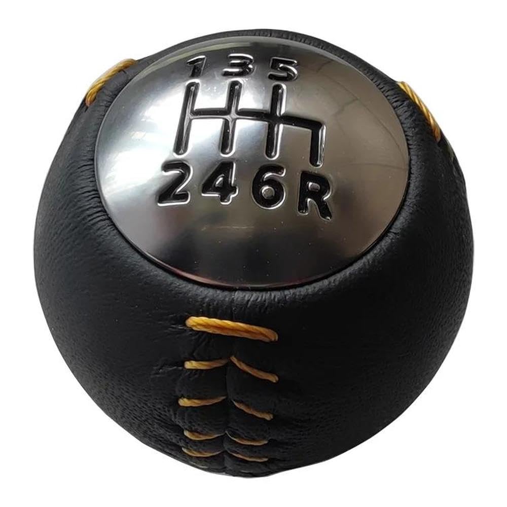 Sxqpocar Yellow 6 Speed Gear Shift Knob For Civic 2016-2021 Gear Ball Head Shift Lever Head(Yellow)