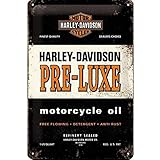 Poids : 0.52 pounds Nostalgic-Art 22175 Plaque en métal Harley Davidson Huile Pre-Luxe [en Anglais] 20 x 30 cm