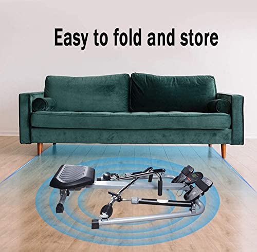 Image of Indoor Foldable Rowing Machine Adjustable Resistance with LCD Monitor 264 LB Weight Capacity /Comfortable Seat Cushion