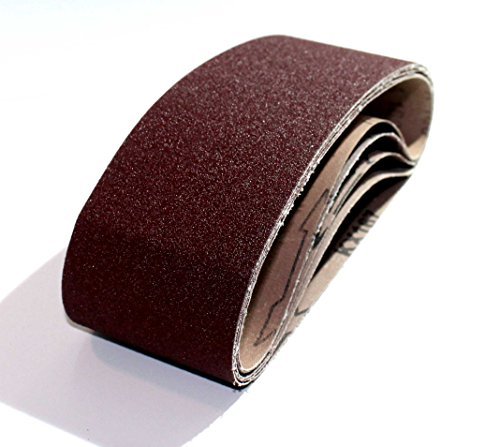 200 pezzi di tessuto Nastri abrasivi 75 X 533, per levigatrice a nastro – grano 60/carta vetrata/Nastri abrasivi