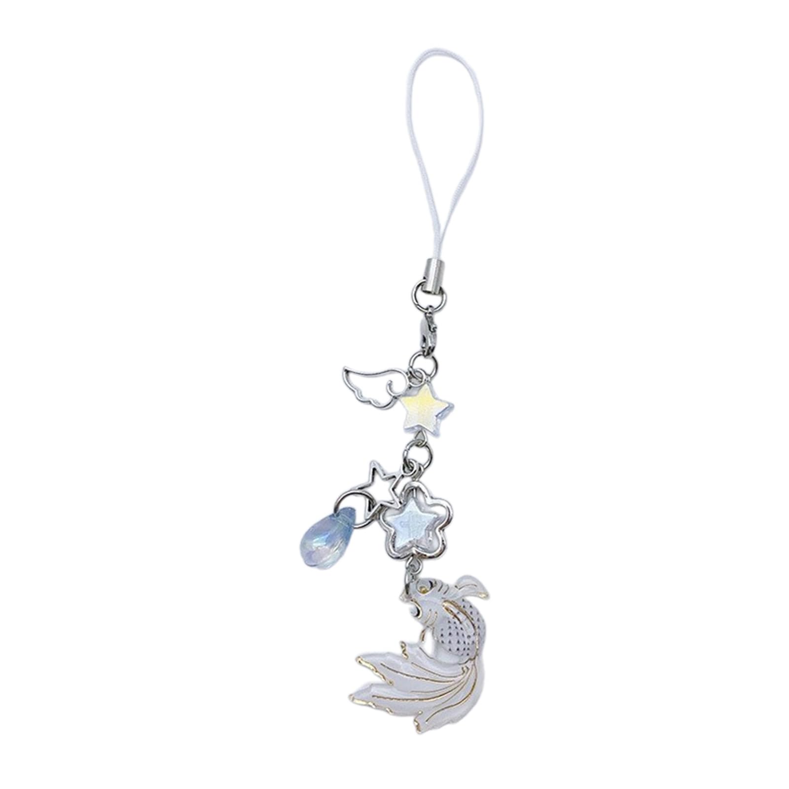 NEWFT Kois Fish Star Keychain Lanyard String Fashion Straps Decor for Phone Cases