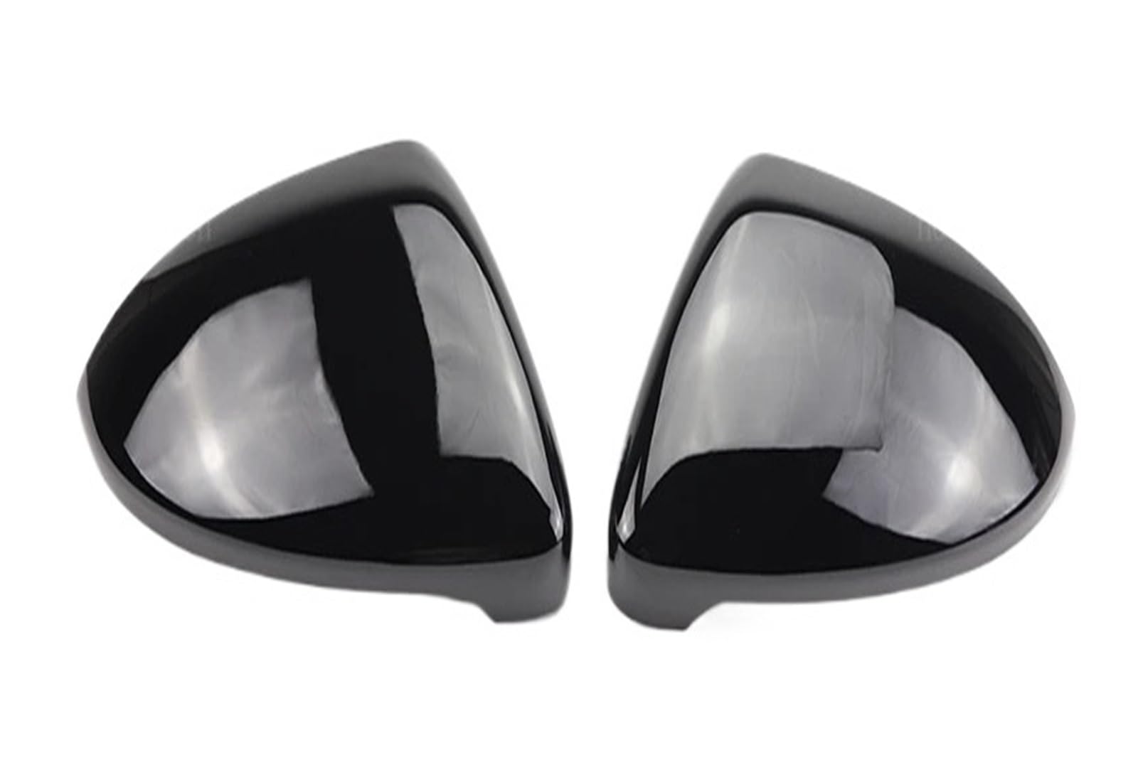Qopiuytre Black Car Rearview Mirror Cover Rearview Side Wing Mirror Cover Carbon Fiber Pattern Pattern Replacement Fit For Golf 7 Mk7 Mk7.5 Gti R Gte Gtd 13-20 Car Rearview Mirror Housing(Black)