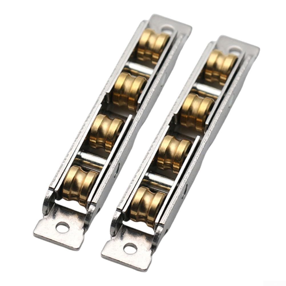 FDEFIRTFG Furniture door rollers, Rollers Stainless Steel Silent Bearing Window for Furniture Hardware Glass Doors Aluminum Windows(A)