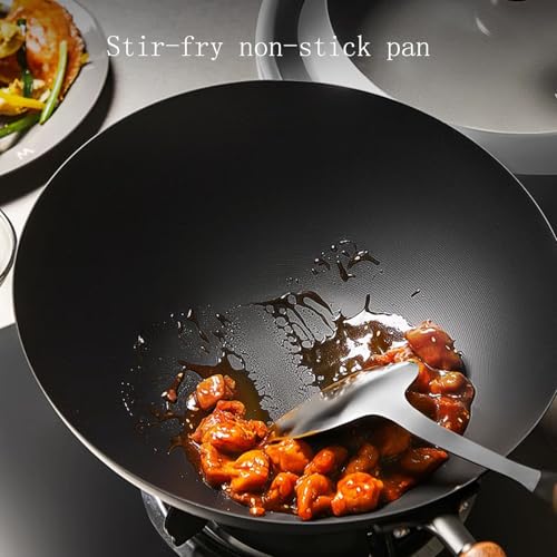 Wok de hierro sin recubrimiento con tapa 32 cm miniatura 5