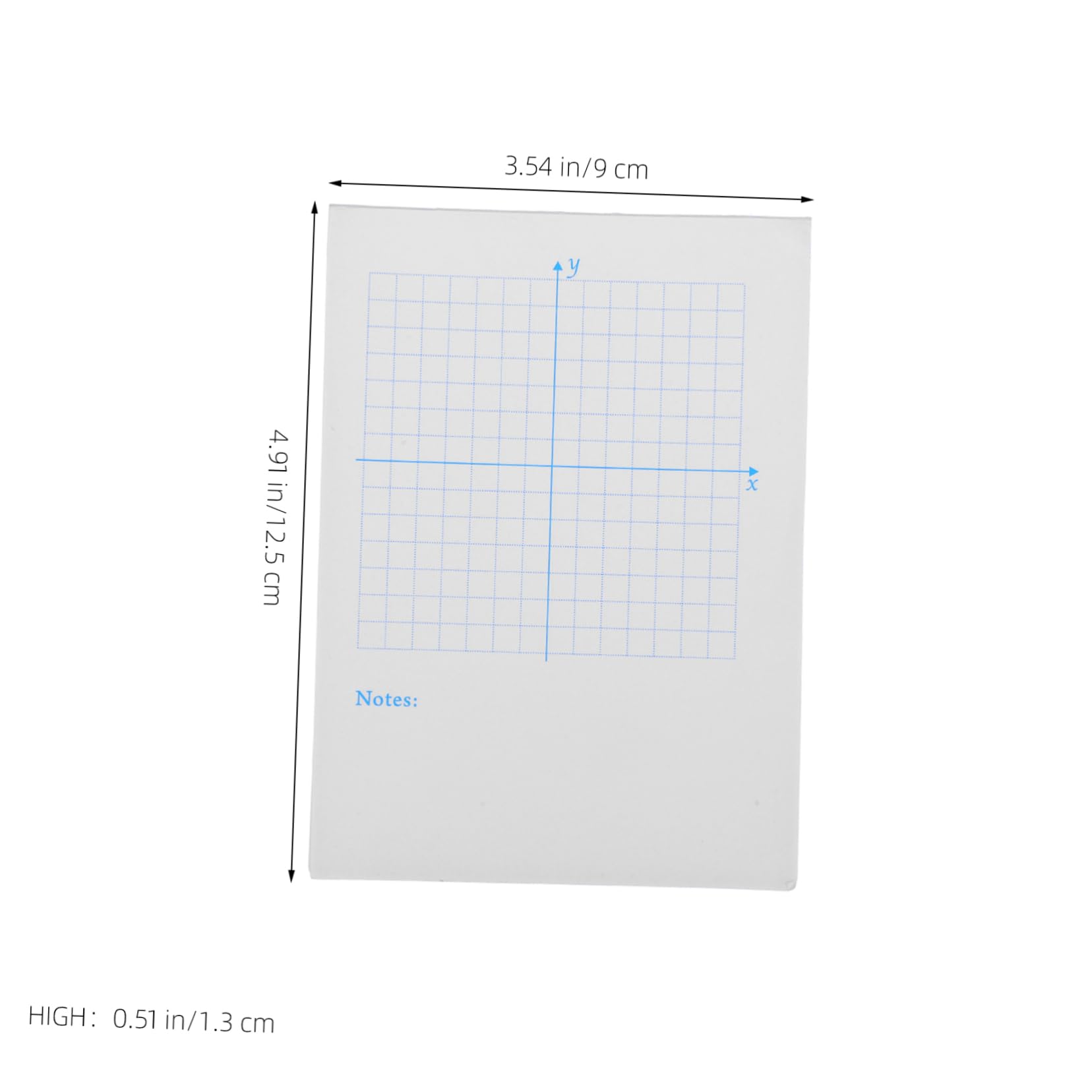 DOITOOL 4 Stück XY -Achsen -Übungsbuch Mathe-Zeichenpapiere -Millimeterpapier Mathe-Millimeterpapier Grafikpapier Papier zum Mathe-Zeichnen Notizblock aus Millimeterpapier Weiß