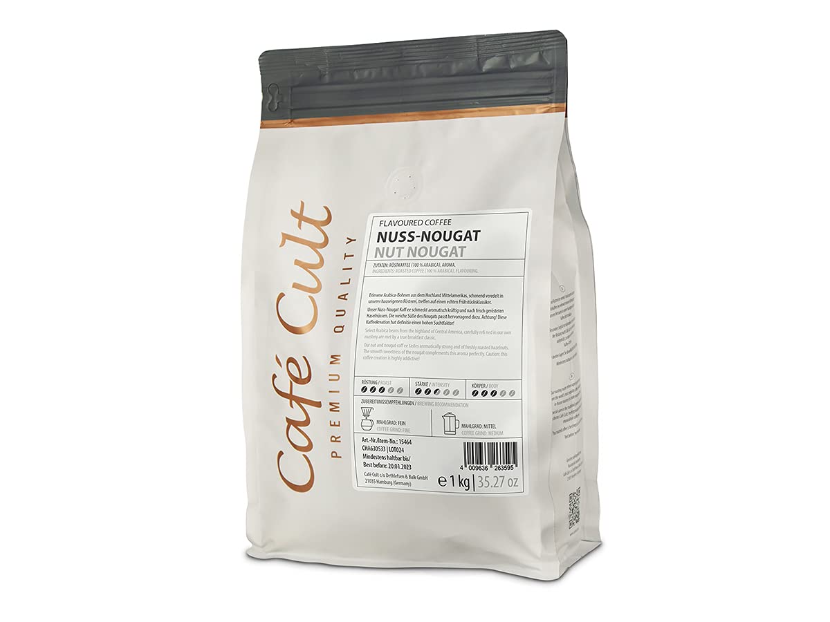 Café Cult kawa orzechowo-nugatowa w 1 kg aromatyzowana