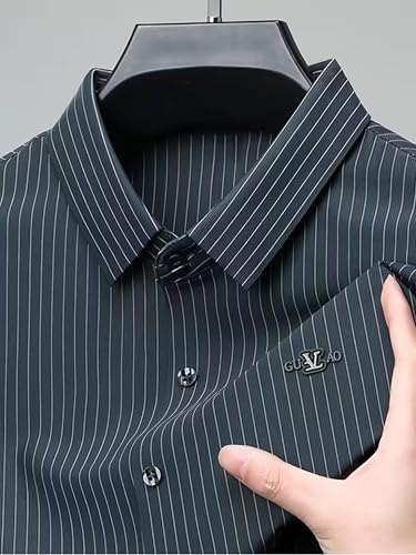 Image of Lymio Men Shirt || Striped Shirt for Man || Full Sleeve|| Premimum Casual Style (Royal)