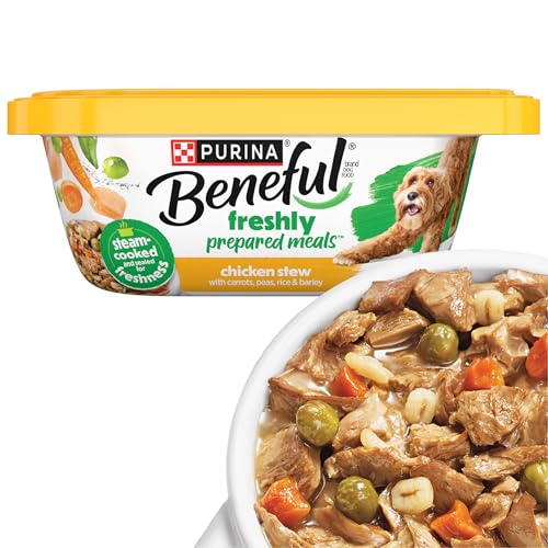 Image of Beneful Purina Dog Food Freshly Prepared Meals, High Protein Wet Dog Food, Dog Food Gravy, Chicken Stew - (Pack of 8) 10 oz. Tubs