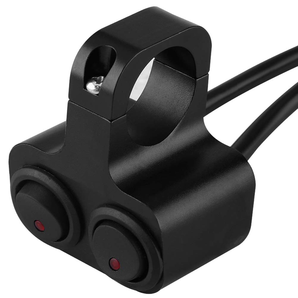 Motorfiets Stuurschakelaar Stuurmontage Schakelaar voor 22mm Fiets ATV Stuur Drukknop Koplamp Rem Mistlichten AAN/UIT(B